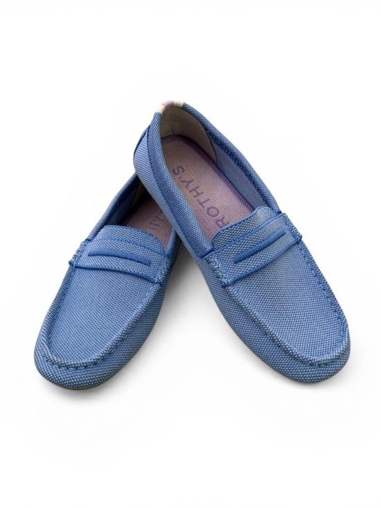 Rothy's Shoes - Rothy's The Driver Sky Slip On Loafer Blue Lavender Heel Stripe Size 7.5